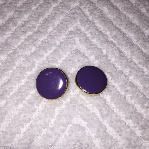 New Purple Pierced Earrings - Picture 3 of 5